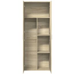 Berkfield Home Highboard Sonoma Oak 70x35x180 cm Engineered Wood in Brown - Size: 70 x 35 x 180 cm - thumbnail 6