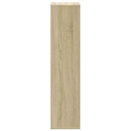 Berkfield Home Decorative Bookcase Sonoma Oak 50x25x105 cm Engineered Wood in Light Brown - Size: 50 x 25 x 105 cm - thumbnail 5