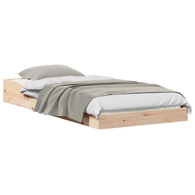 Berkfield Home Modern Brown 100 x 200 cm Solid pine wood in Natural - image 1