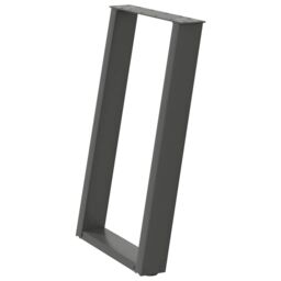 Berkfield Home vidXL Dining Table Legs U-Shaped 2 pcs Anthracite 50x(72-73) cm Steel in Black - thumbnail 4