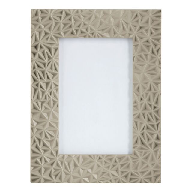 Orsina Prisma Grey High Gloss Photo Frame, Contemporary Geometric Design With Glossy Finish & 4x6 Display - image 1