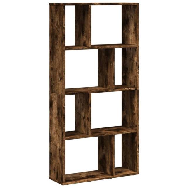 Berkfield Home Bookcase Smoked Oak 60x20x120 cm Engineered Wood in Brown - Size: 60 x 20 x 120 cm - image 1