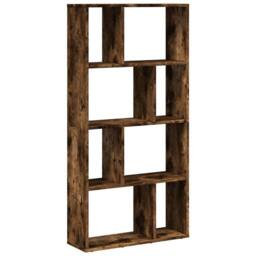 Berkfield Home Bookcase Smoked Oak 60x20x120 cm Engineered Wood in Brown - Size: 60 x 20 x 120 cm - thumbnail 1