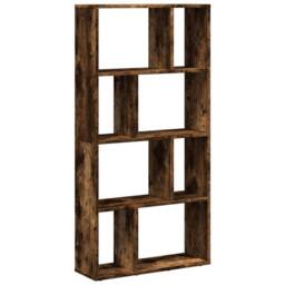 Berkfield Home Bookcase Smoked Oak 60x20x120 cm Engineered Wood in Brown - Size: 60 x 20 x 120 cm - thumbnail 7