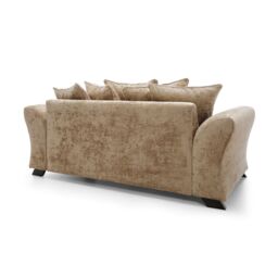 Abakus Direct Farrow Crushed Chenille 3 Seater Sofa in Brown - thumbnail 4