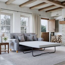 The Great Sofa Company Flora Sofa Bed Glory Anthracite in Mid Grey