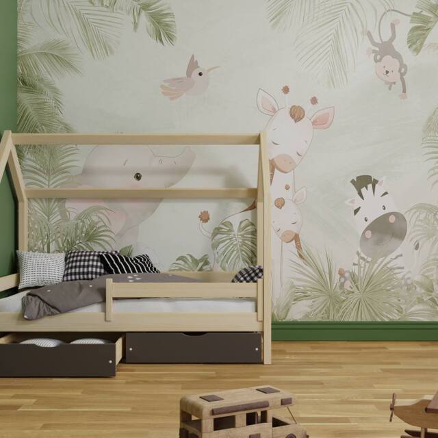 Superfresco Easy Circle of Life Sage Print To Order 3m x 2.8m Mural in Green - image 1