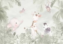 Superfresco Easy Circle of Life Sage Print To Order 3m x 2.8m Mural in Green - thumbnail 2