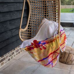 Benjamin Tate Design Hay Bale Vibe Blanket in Natural - Size: 120 cm x 150 cm - thumbnail 4