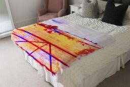 Benjamin Tate Design Hay Bale Vibe Blanket in Natural - Size: 120 cm x 150 cm - thumbnail 3