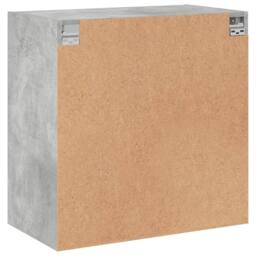 Berkfield Home Wall Cabinet with Glass Doors Concrete Grey 68x37x68.5 cm - thumbnail 8