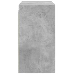 Berkfield Home Wall Cabinet with Glass Doors Concrete Grey 68x37x68.5 cm - thumbnail 7