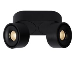Lucide 'YUMIKO' Dimmable Rotatable Surface Mounted LED Ceiling Spotlight in Black - thumbnail 5