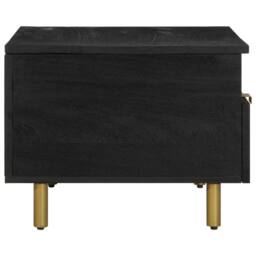 Berkfield Home Coffee Table Black 80x54x40 cm Engineered Wood - Size: 80 x 54 x 40 cm - thumbnail 4