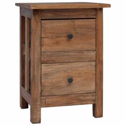 Berkfield Home Nightstand Solid Reclaimed Wood 40x30x51 cm in Brown - Size: 40 x 30 x 51 cm - thumbnail 3