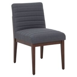 Orsina Stylish Chair, Charcoal Upholstered Outdoor Chair For Garden, Comfortable Dining Chair For Breakfast in Grey - thumbnail 4
