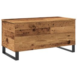 Berkfield Home Coffee Table Old Wood 90x44.5x45 cm Engineered Wood in Brown - thumbnail 2