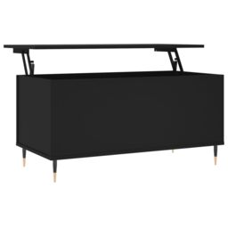 Berkfield Home Coffee Table Black 90x44.5x45 cm Engineered Wood - thumbnail 2