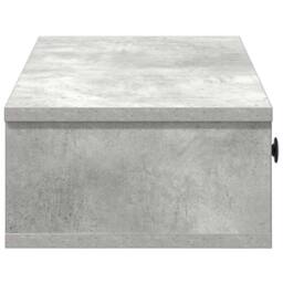 Berkfield Home Wall Shelf with Drawers Concrete Grey 100x37.5x19 cm Engineered Wood - thumbnail 5