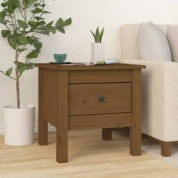 Berkfield Home Side Tables 2 pcs Honey Brown 40x40x39 cm Solid Wood Pine - Size: 40 x 40 x 39 cm - thumbnail 4