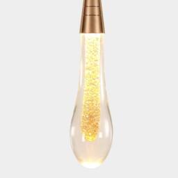 Goeco LED Chandelier 3W, Modern Teardrop Shape Crystal Pendant Light, 3000K in Gold - thumbnail 8