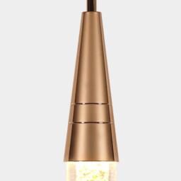 Goeco LED Chandelier 3W, Modern Teardrop Shape Crystal Pendant Light, 3000K in Gold - thumbnail 9