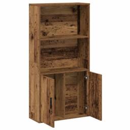 Berkfield Home Bookcase Old Wood 60x24x120 cm Engineered Wood in Brown - Size: 60 x 24 x 120 cm - thumbnail 7