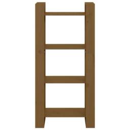 Berkfield Home Book Cabinet/Room Divider Honey Brown 60x35x125 cm Solid Wood - Size: 60 x 35 x 125 cm - thumbnail 3