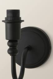 ValueLights Binky Pair of Rechargeable LED Bulb Wall Light Bases in Black - thumbnail 4