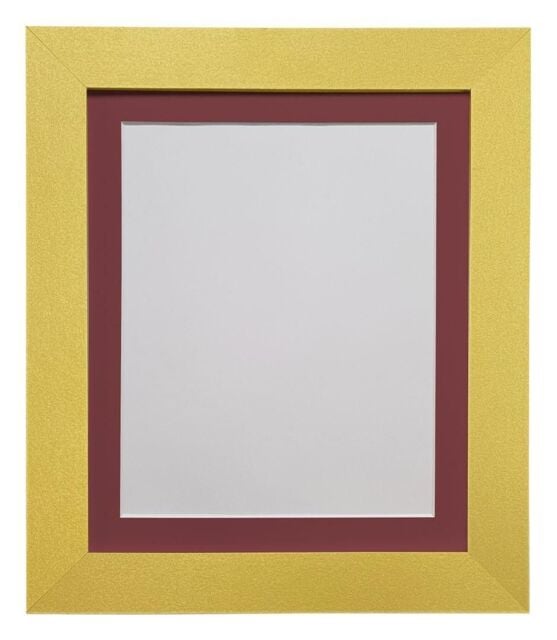 Frames & Mirrors 4U Metro Gold Frame with Red Mount for Image Size 45 x 30 CM - image 1