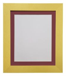 Frames & Mirrors 4U Metro Gold Frame with Red Mount for Image Size 45 x 30 CM