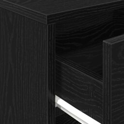 Berkfield Home Bedside Cabinets 2 pcs with Drawer Black 40x34x50 cm in Grey - Size: 40 x 34 x 50 cm - thumbnail 8