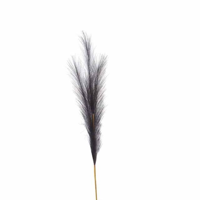 Lemon Pavilion Furniture and Decor Faux Pampas Grass Stem Artificial Plant - L30 x W30 x H85 cm - Grey