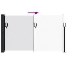 Berkfield Home Retractable Side Awning White 117x300 cm - thumbnail 5