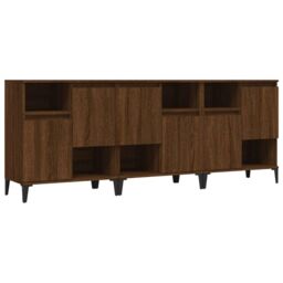 Sideboards 3 pcs Brown Oak 60x35x70 cm Engineered Wood - thumbnail 3