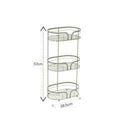 Showerdrape Dante Freestanding Floor Caddy & 2 Tier Over Door Hook Shower Caddy in Green - thumbnail 5