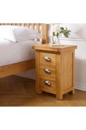 Woburn Small 3 Drawer Bedside Oak