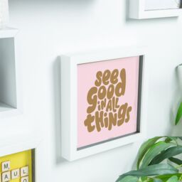 "Nicola Spring 3D Box Photo Frames - 8 x 8"" - Pack of 5 in White" - thumbnail 6