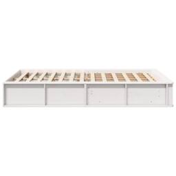 Berkfield Home White White Bed Frame with Lift-Up Storage - 140 x 200 cm - thumbnail 6