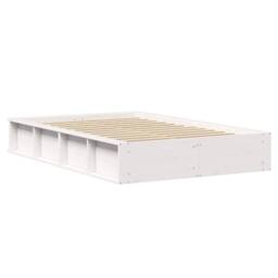 Berkfield Home White White Bed Frame with Lift-Up Storage - 140 x 200 cm - thumbnail 7