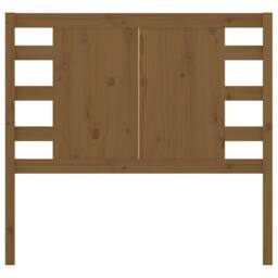 Berkfield Home Headboard Honey Brown 81x4x100 cm Solid Wood Pine - Size: 81 x 4 x 100 cm - thumbnail 1