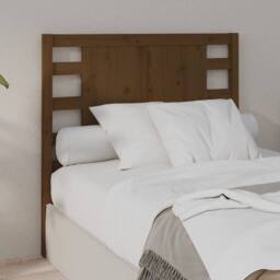 Berkfield Home Headboard Honey Brown 81x4x100 cm Solid Wood Pine - Size: 81 x 4 x 100 cm - thumbnail 2