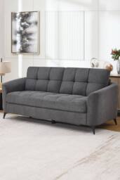 More4Homes Solna 1+2+3 Seater Scandi Style Fabric Living Room Sofa Set in Charcoal - thumbnail 2