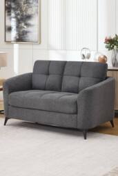 More4Homes Solna 1+2+3 Seater Scandi Style Fabric Living Room Sofa Set in Charcoal - thumbnail 4