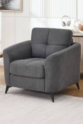 More4Homes Solna 1+2+3 Seater Scandi Style Fabric Living Room Sofa Set in Charcoal - thumbnail 6