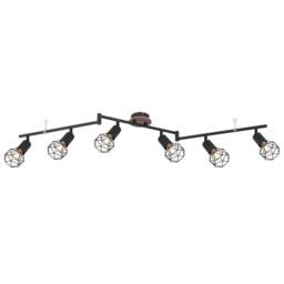 Netlighting Xara I Ceiling Spotlight Bar Black 6x E14 - thumbnail 1