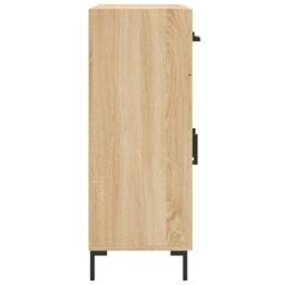 Berkfield Home Sideboard Sonoma Oak 69.5x34x90 cm Engineered Wood in Light Tan - thumbnail 7