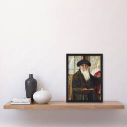 "Artery8 Self Portrait With Paint Palette Pissarro Framed Wall Art Print - Size: W12"" x H16""" - thumbnail 4