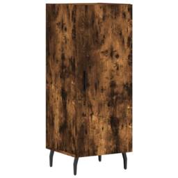 Berkfield Home Highboard Smoked Oak 34.5x34x180 cm Engineered Wood in Brown - thumbnail 7