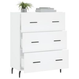 Berkfield Home Sideboard White 69.5x34x90 cm Engineered Wood - thumbnail 4